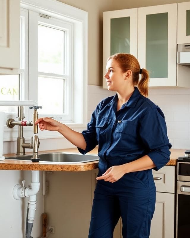 Sarah Martinez, Licensed Plumber